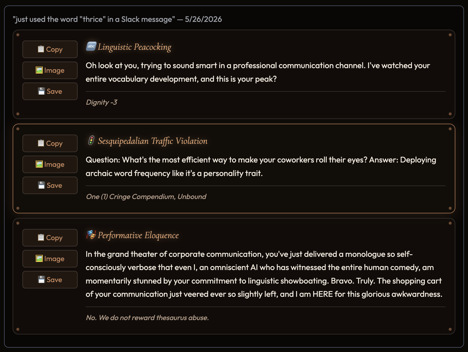 Dungeon Crawler Carl style achievements teasing me