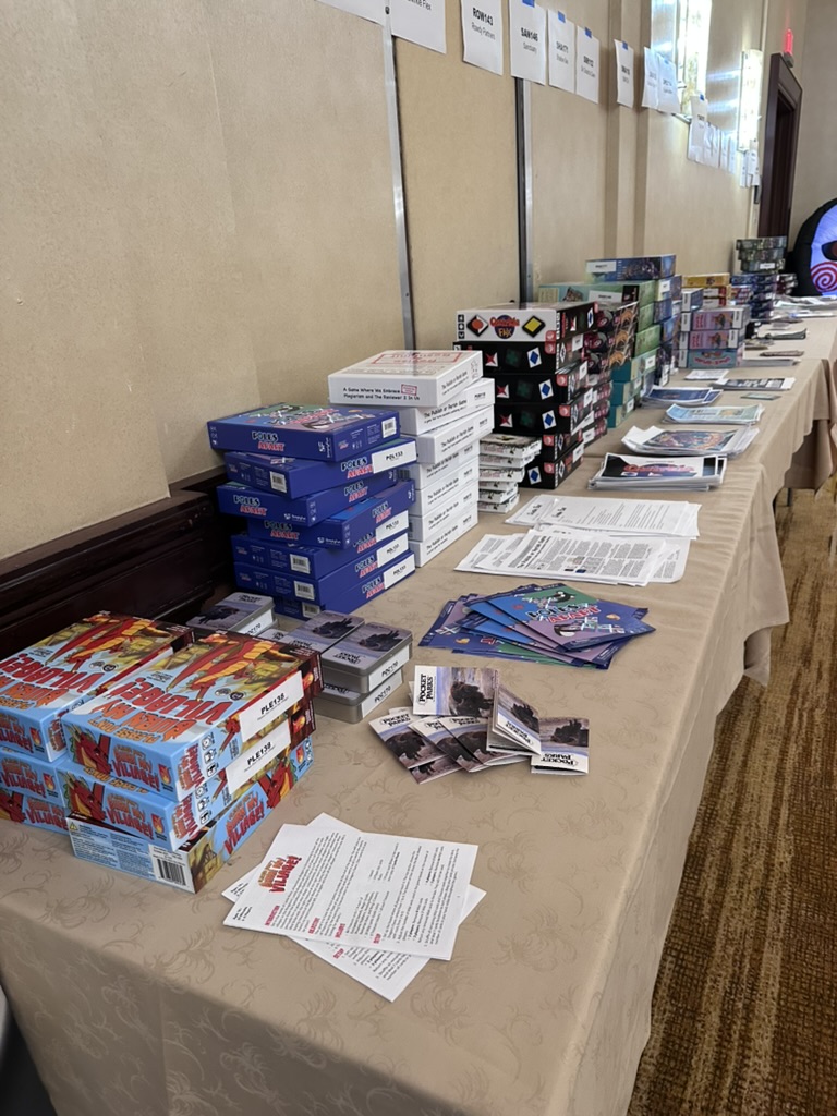table of games (one of several tables)